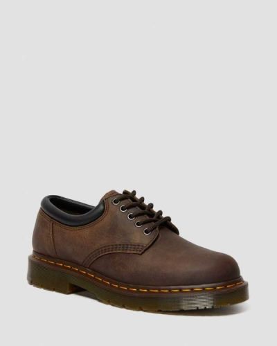 Tenis Casuales Dr Martens 8053 Slip Resistant Crazy Horse Cuero Para Mujer DR3418R